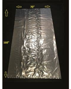 72" x 65" Clear Lay Flat Pallet Shrink Bags - 40 Bags/Roll