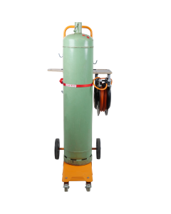 932+ Gas Bottle Trolley with Shelf and Hose Reel