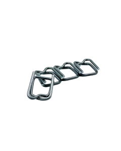 3/4" Self-Locking Metal Buckle for Shrink Wrap Strapping Systems - 25