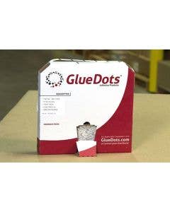 Low Profile Medium Tack 1/2" Glue Dots 3 Rolls 4000/roll in Dispenser Box XD21-404