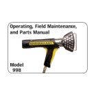 Shrinkfast 998 Heat Gun - UL Manual - Part# 45A