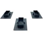 3-Pack of Bottom Caps for Shrink Wrap Installation Support Poles