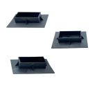 3-Pack of Bottom Caps for Shrink Wrap Installation Support Poles
