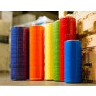 18" x 1500' 80 ga. Colored Hand Film Stretch Wrap - Choice of Color - Pallet of 48 Cases/192 Rolls