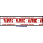 Printed Tape "Warning Pilfer Proof Tape" 2"W x 330' - Case of 36 Rolls