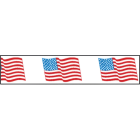 Printed Tape "American Flag" 3" x 165' - Case of 24 Rolls