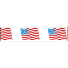 Printed Tape "American Flag" 3" x 165' - Case of 24 Rolls