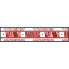 Printed Tape "Warning Pilfer Proof Tape" 2"W x 165' - Case of 36 Rolls