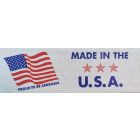 Printed "Made in the U.S.A." Reinforced WHITE Kraft Gummed Tape 3" x 375' Case of 8 Rolls