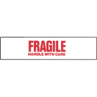 Printed Tape "Fragile Handle with Care" 3"W x 3000' - Case of 4 Machine Rolls