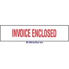 Printed Tape "Invoice Enclosed" 3"W x 3000' - Case of 4 Machine Rolls
