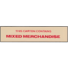 Printed Tape "Mixed Merchandise" 2"W x 165' - Case of 36 Rolls