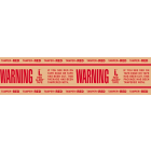 Printed "Tamper Red Warning" Reinforced Kraft Gummed Tape 3" x 450' Case of 10 Rolls