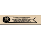 Printed Tape "Sealed for Your Protection" 3"W x 330' - Case of 24 Rolls