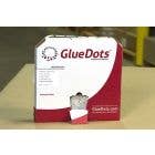 Low Profile Medium Tack 1/2" Glue Dots 16 Rolls 4000/roll in Dispenser Box XD21-404