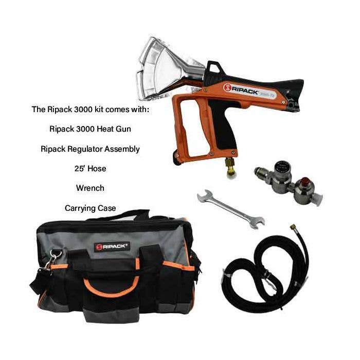 Single Large Boat Shrink Wrap Kit - Heat Gun, Tools & Accessories - Includes Ripack 3000