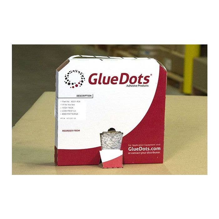 Low Profile High Tack 1/2 Glue Dots 8 Rolls 1500/Roll for Dot Shot Pro Dispenser DSP31-401