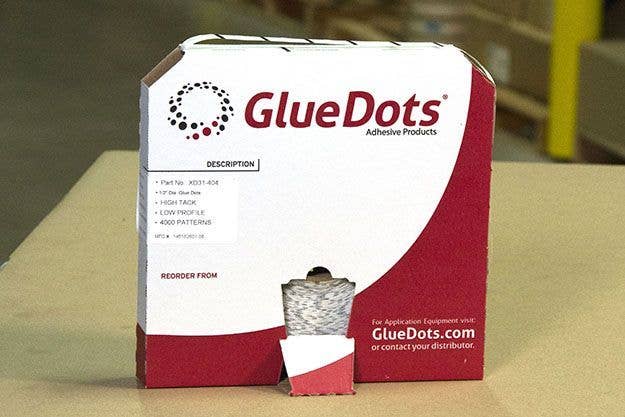 Low Profile Super High Tack 1/2 Glue Dots 3 Rolls 4000/roll in Dispenser  Box XD41-404