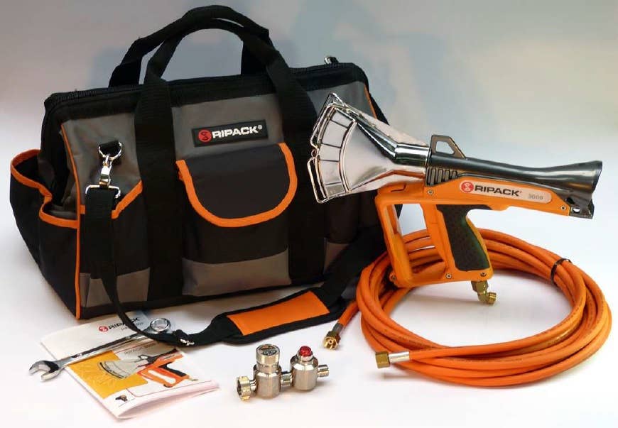 Heat Gun Kit comes in a carrying bag.