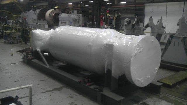 electrical component shrink wrapped for transport