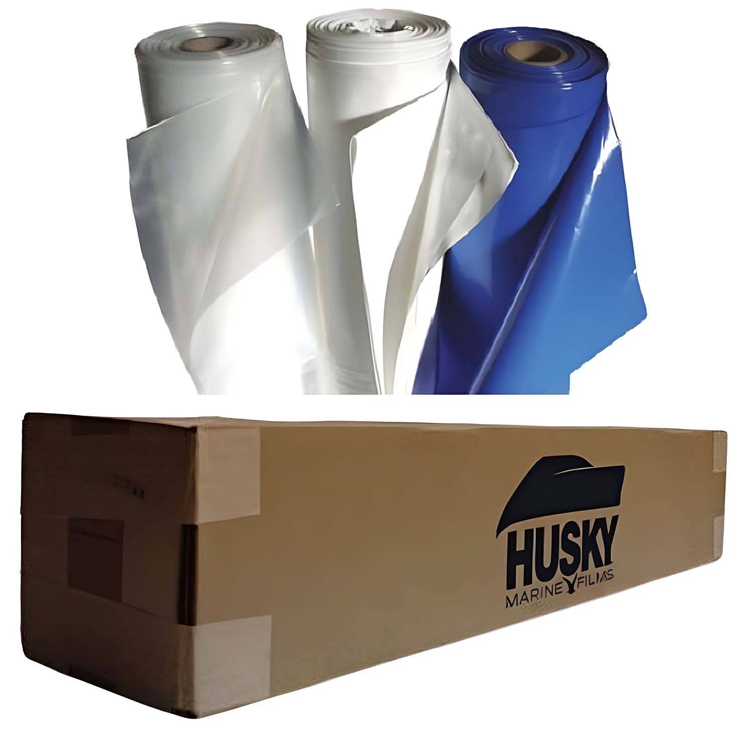 20' x 298' 7 Mil Husky Brand Boat Shrink Wrap - Clear